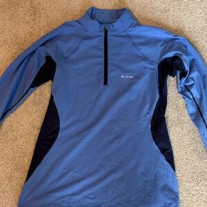 Columbia Blue and Black Activewear Top